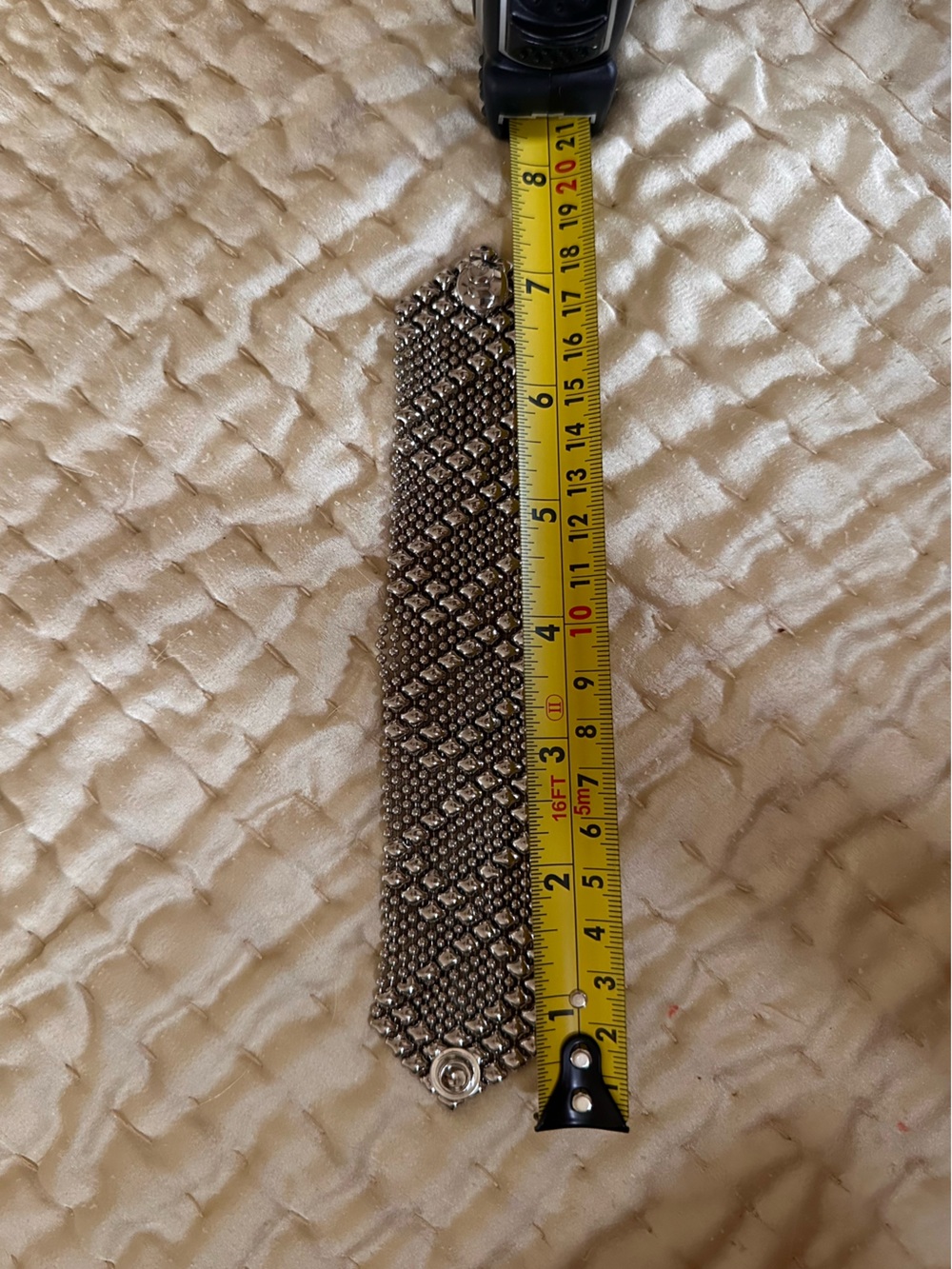 Sergio Guitierrez Antique Silver Liquid Metal Statement Bracelet - Picture 5 of 8
